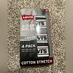 NEW LEVIS BOXER BRIEF PACK OF 4 cotton stretch size: XL